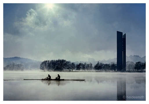 Rowers on the lake - 1986 - LELA040